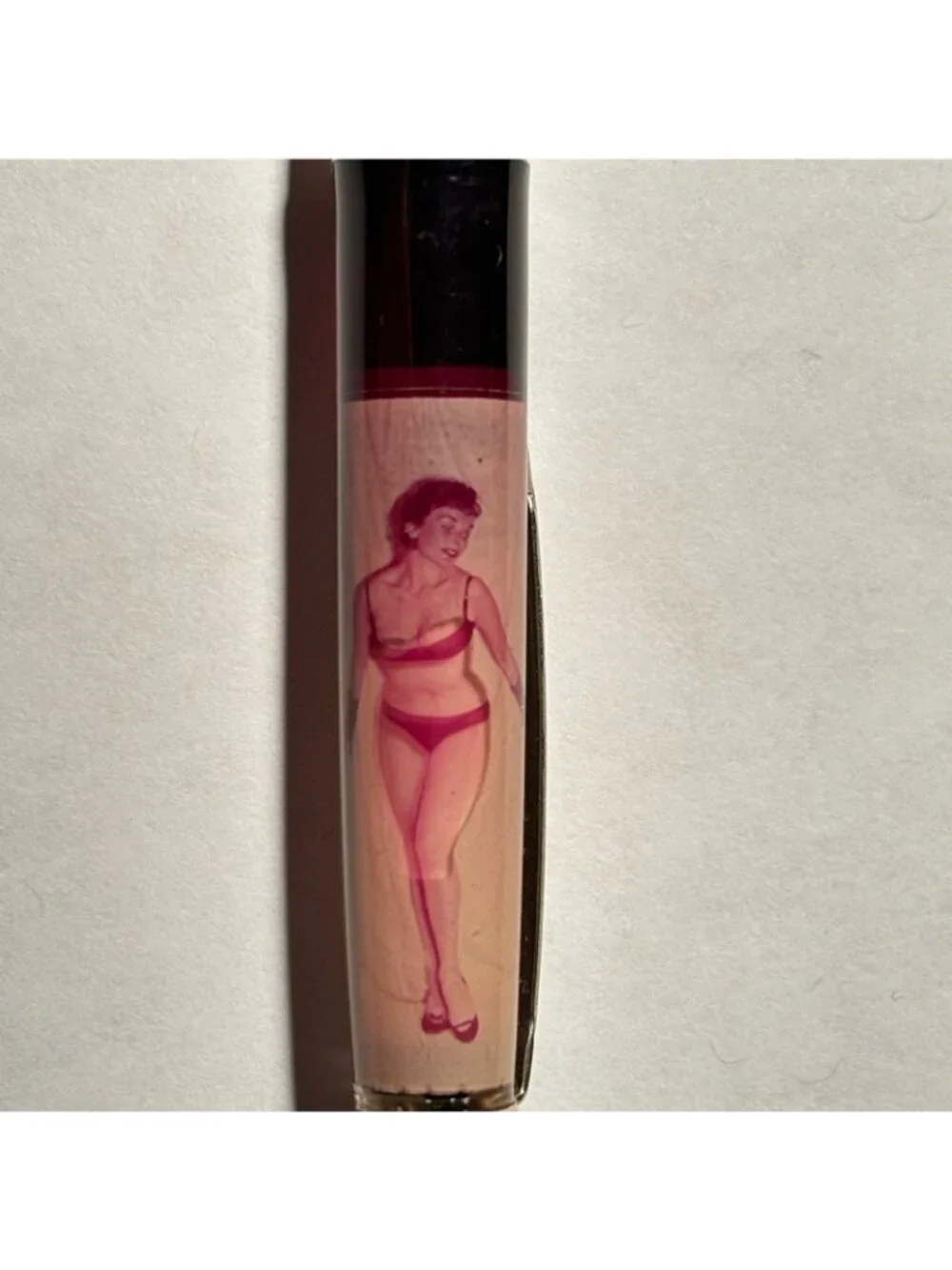 Female Model Stripper Floaty Pencil Pinup Woman Girl Vintage Advertise Texas Oil